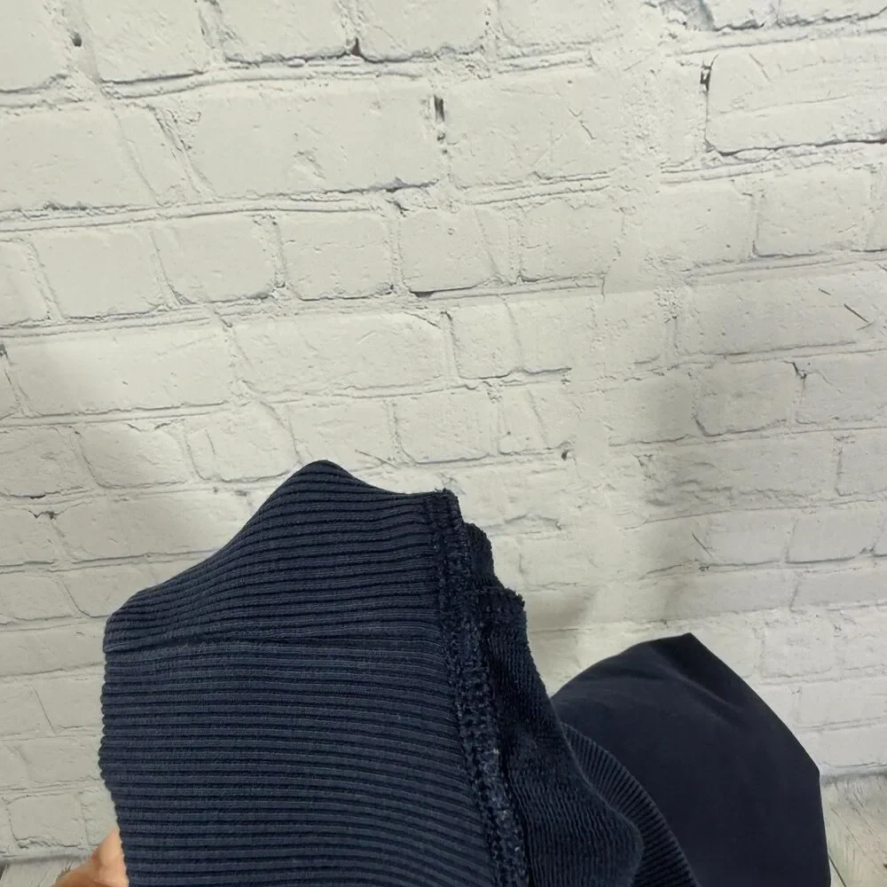 Lululemon LA Puff Sleeve Cropped Sweatshirt Size 4 Navy Athleisure Pullover